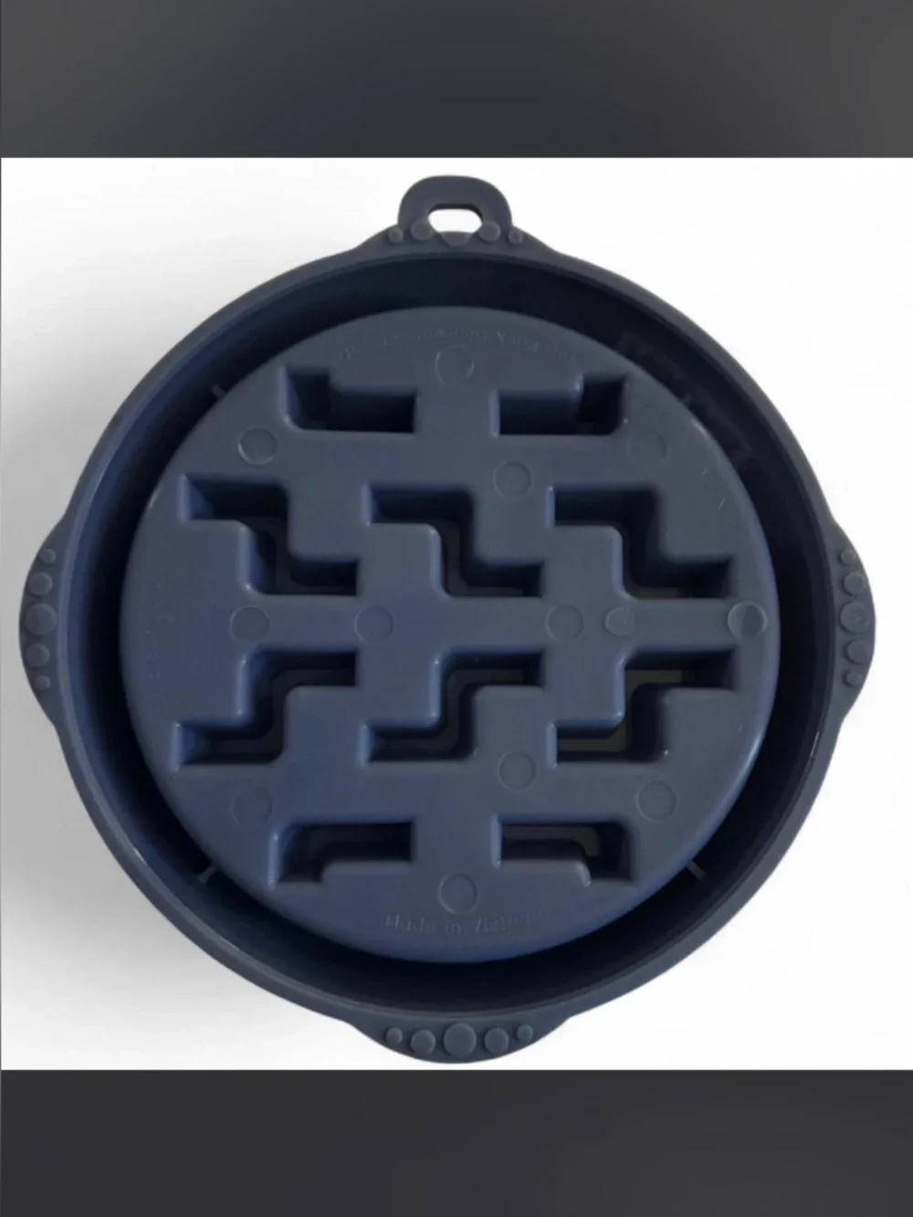 Slow-Feed Dog Bowl - Baby Blue Elevated Non-Slip Design